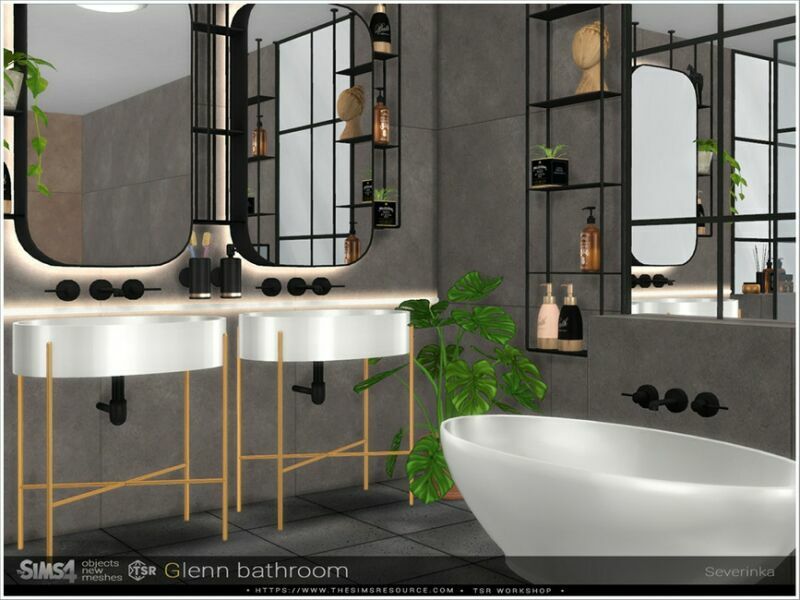 sims 4 cc glenn bathroom by severinka 5