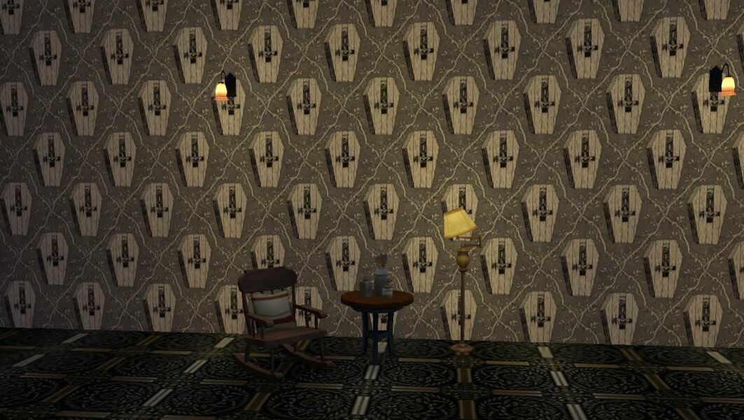 Gloomy Wallpaper 4 Sims 4 CC