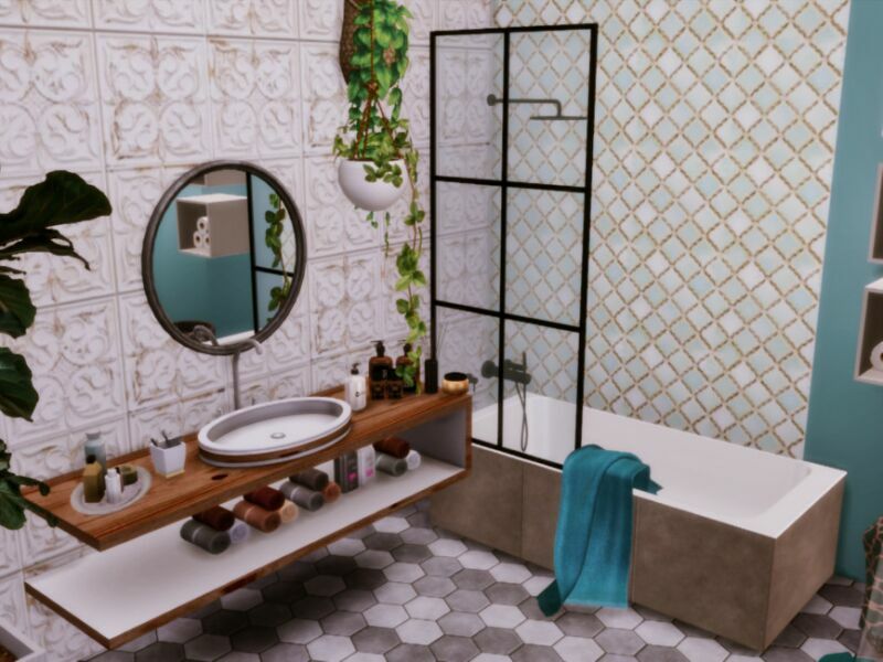 sims 4 cc gracja green bathroom only tsr cc by genkaiharetsu 3