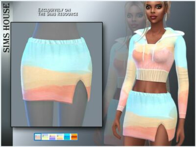 Gradient Skirt Sims 4 CC