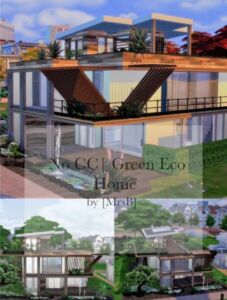 Green-Eco Home |CC Free By Mrsbarbiex3 Sims 4 CC