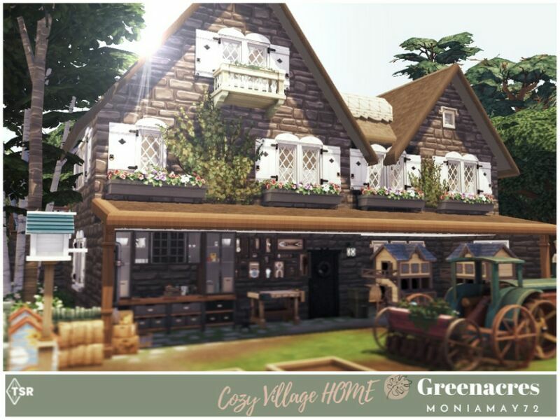 sims 4 cc greenacres village home no cc by moniamay72 3