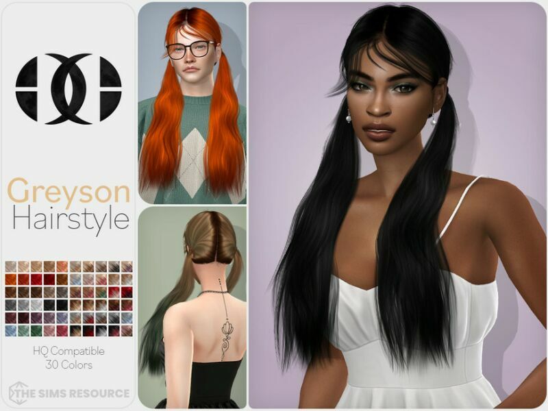 Greyson Hairstyle By Darknightt Sims 4 CC