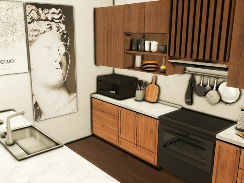 sims 4 cc greywell kitchen tsr only cc by xogerardine 2