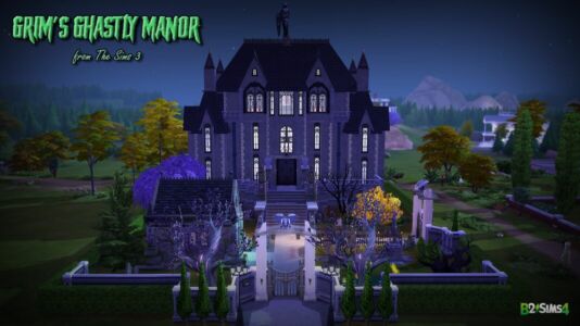 Grim’S Ghastly Manor – 2BR, 1BA (TS3 To TS4) Sims 4 CC