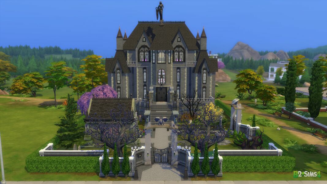 sims 4 cc grims ghastly manor 2br 1ba ts3 to ts4 2