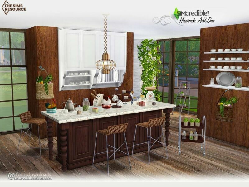 sims 4 cc hacienda add ons web transfer by simcredible 2