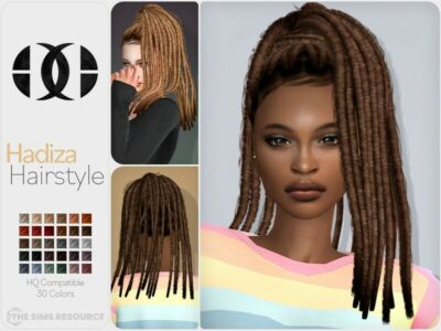 Hadiza Hairstyle By Darknightt Sims 4 CC