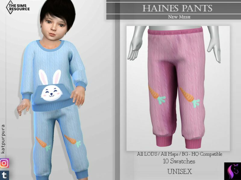 Haines Pants By Katpurpura Sims 4 CC