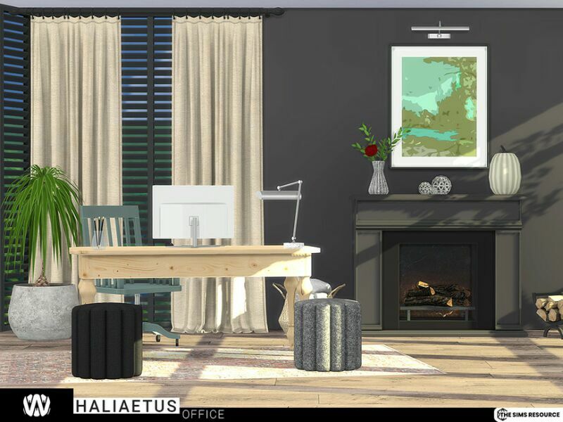 sims 4 cc haliaetus office by wondymoon 2