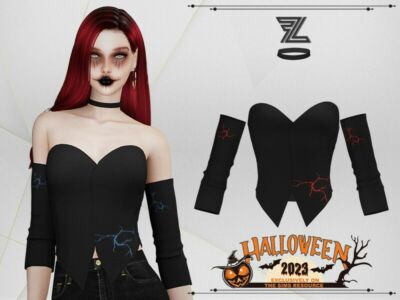 Halloween Felicity TOP Sims 4 CC