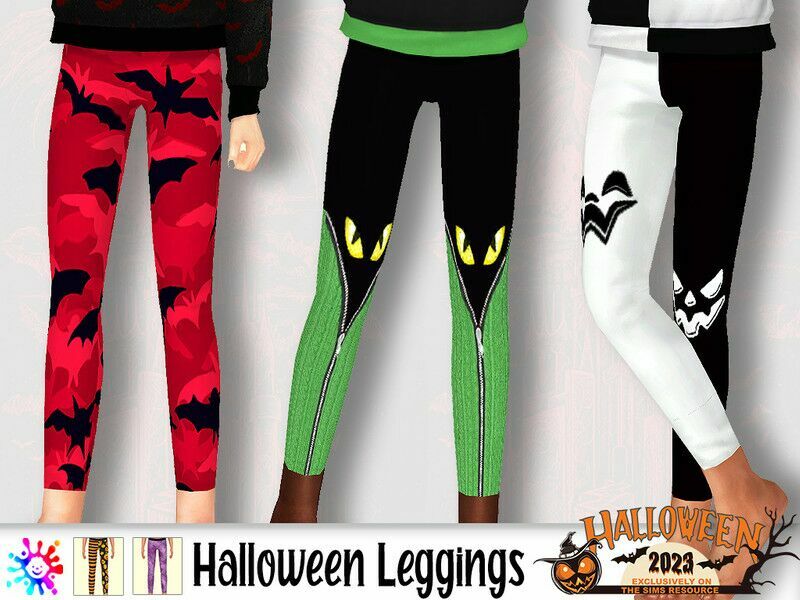 Halloween Leggings By Pelineldis Sims 4 CC