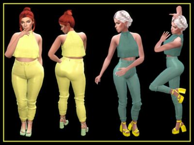 Halter Loose TOP By Nadiafabulousflow Sims 4 CC Download