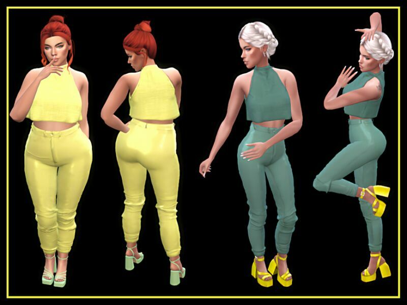 sims 4 cc halter loose top by nadiafabulousflow 2