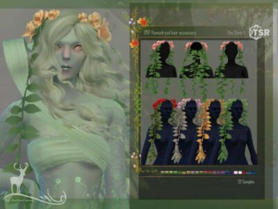 Hamadryad Hair Accessory By Dansimsfantasy Sims 4 CC