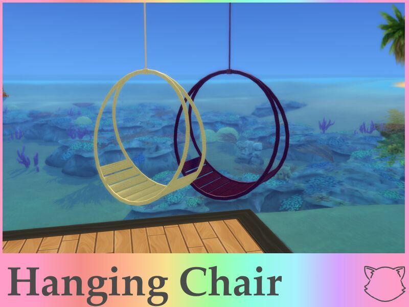 sims 4 cc hanging chair by itiscats 2