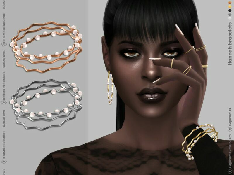 Hannah Bracelets Sims 4 CC