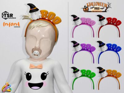 Headband 255 – Halloween Collection – Infant Version By Robertaplobo Sims 4 CC