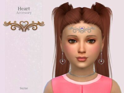 Heart Accesory Child By Suzue Sims 4 CC