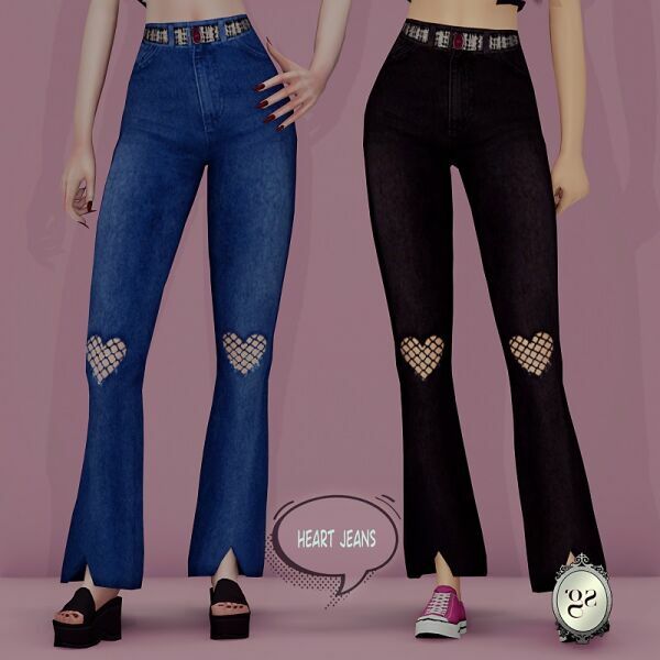 Heart Jeans Sims 4 CC