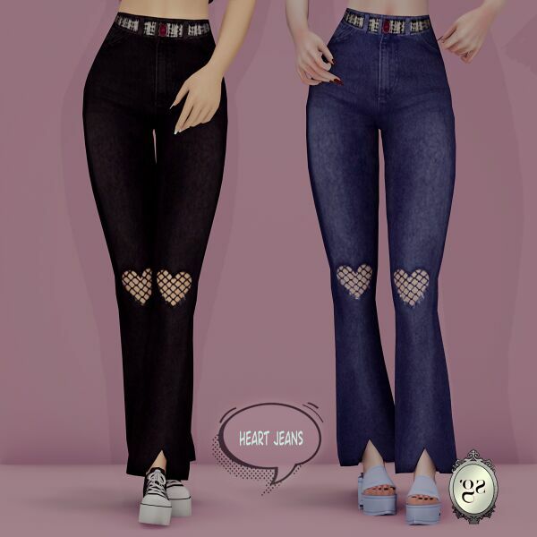 sims 4 cc heart jeans 2