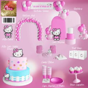 Hello Kitty Party Pack + Edible Cake Recipe Sims 4 CC