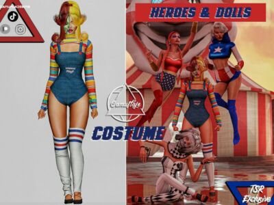 Heroes And Dolls Collection – Costume I By Camuflaje Sims 4 CC