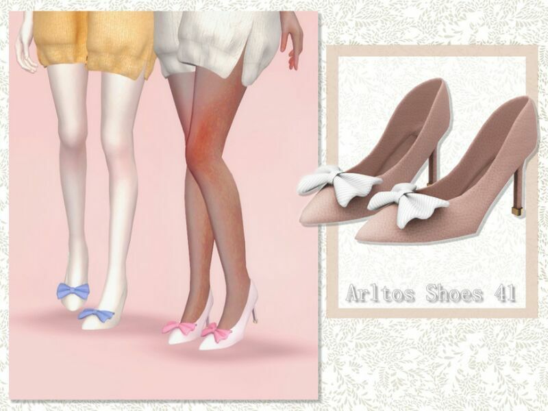 High Heels With BOW / 41 By Arltos Sims 4 CC