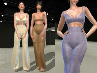 High Waist Pant [SET] DO381 Sims 4 CC