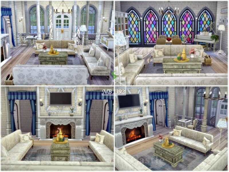 sims 4 cc hill castle by nobody1392 6