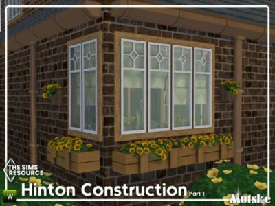 Hinton Construction SET Part 1 By Mutske Sims 4 CC