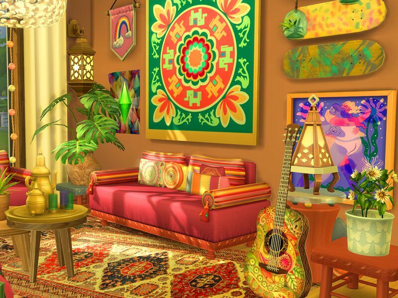 sims 4 cc hippie living room cc needed by flubs79 5