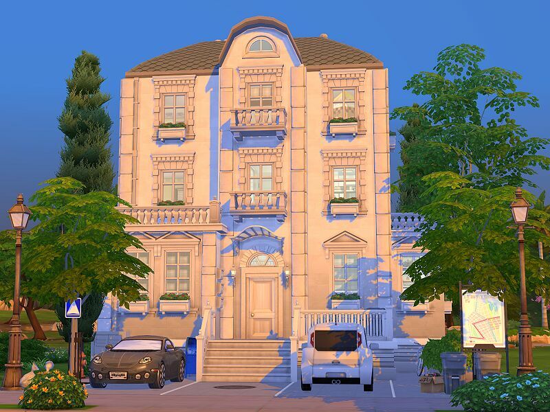 Historic Townhouse – NO CC By Flubs79 Sims 4 CC