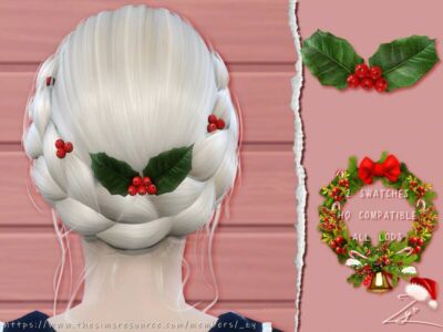 Holly Hairpins For Kids By _ZY Sims 4 CC