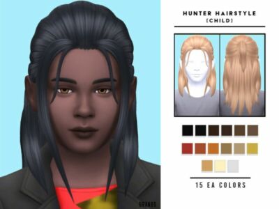 Hunter Hairstyle [Child] By Oranostr Sims 4 CC