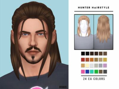 Hunter Hairstyle [Unisex] By Oranostr Sims 4 CC