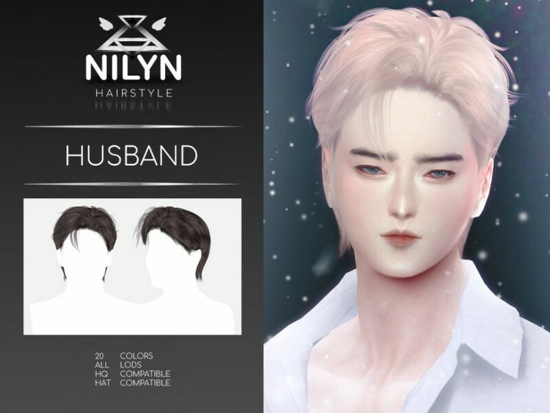 sims 4 cc husband hair new mesh by nilyn 2