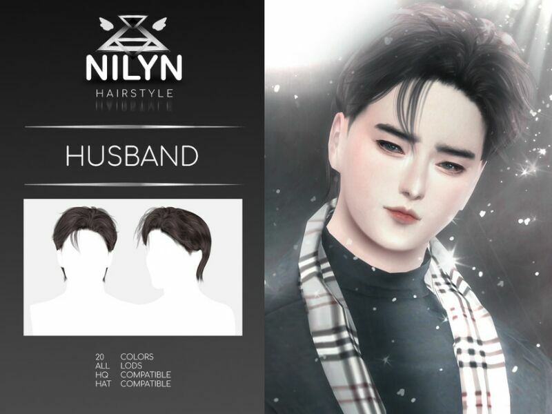 sims 4 cc husband hair new mesh by nilyn 3