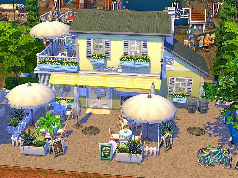 ICE Cream Restaurant – NO CC By Flubs79 Sims 4 CC