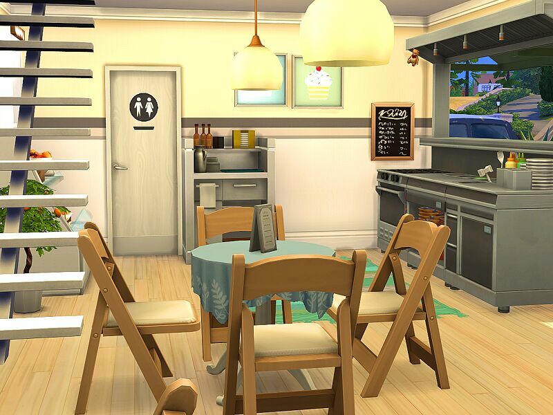 sims 4 cc ice cream restaurant no cc by flubs79 5