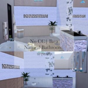 Ikea Natural Bathroom |CC Free By Mrsbarbiex3 Sims 4 CC