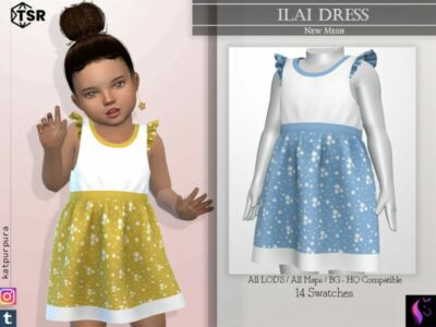 Ilai Dress By Katpurpura Sims 4 CC