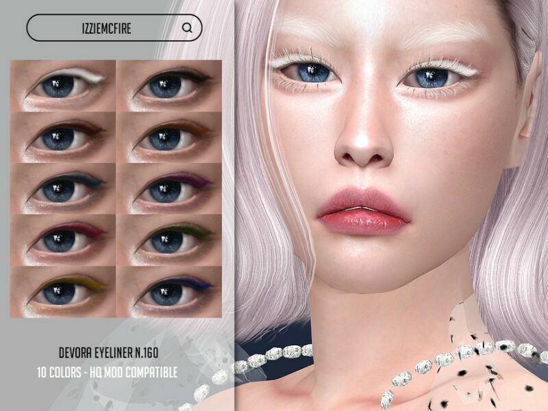 IMF Devora Eyeliner N.160 By Izziemcfire Sims 4 CC