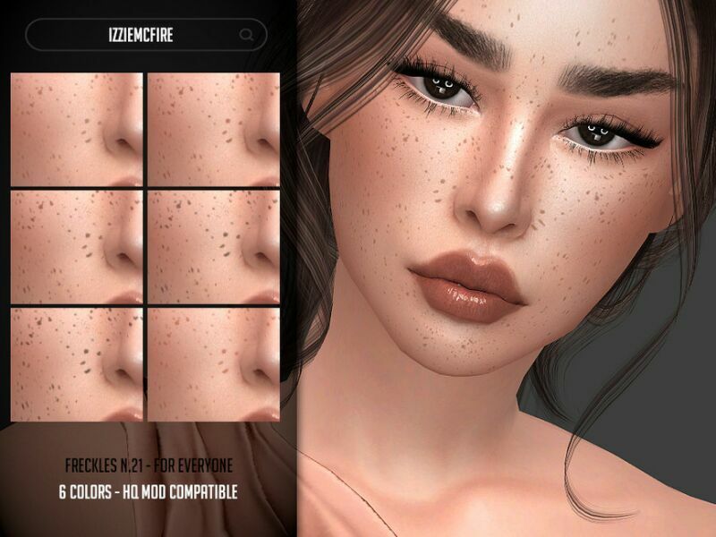 IMF Freckles N.21 By Izziemcfire Sims 4 CC