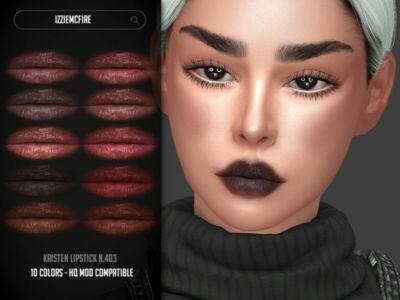 IMF Kristen Lipstick N.403 By Izziemcfire Sims 4 CC