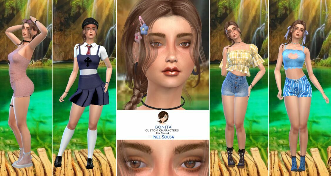 Inez Sousa By Bonita Sims 4 CC