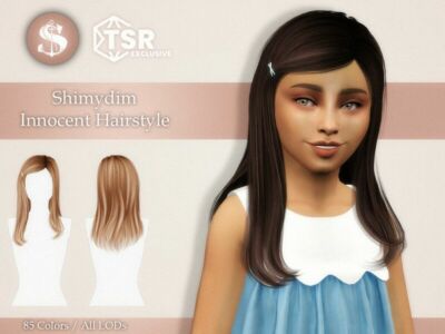 Innocent Hairstyle Child Sims 4 CC