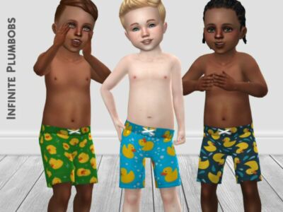 IP Toddler Duck Swimshorts By Infiniteplumbobs Sims 4 CC