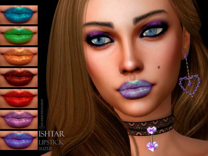 Ishtar Lipstick N36 By Suzue Sims 4 CC