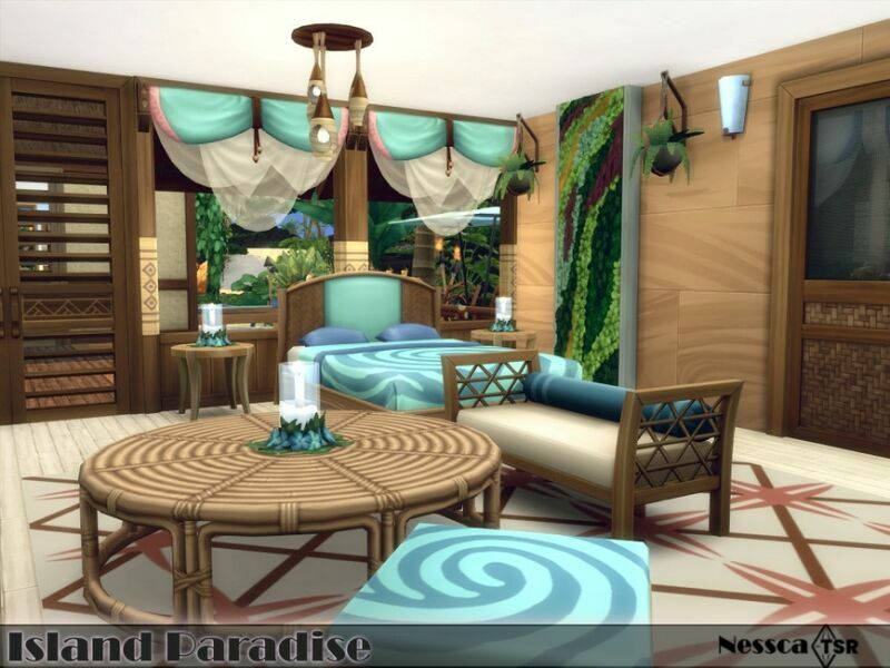 sims 4 cc island paradise by nessca 3